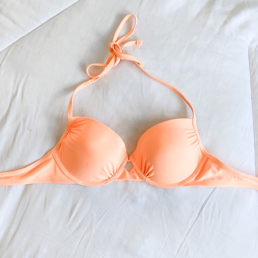 Xhilaration neon orange bikini top